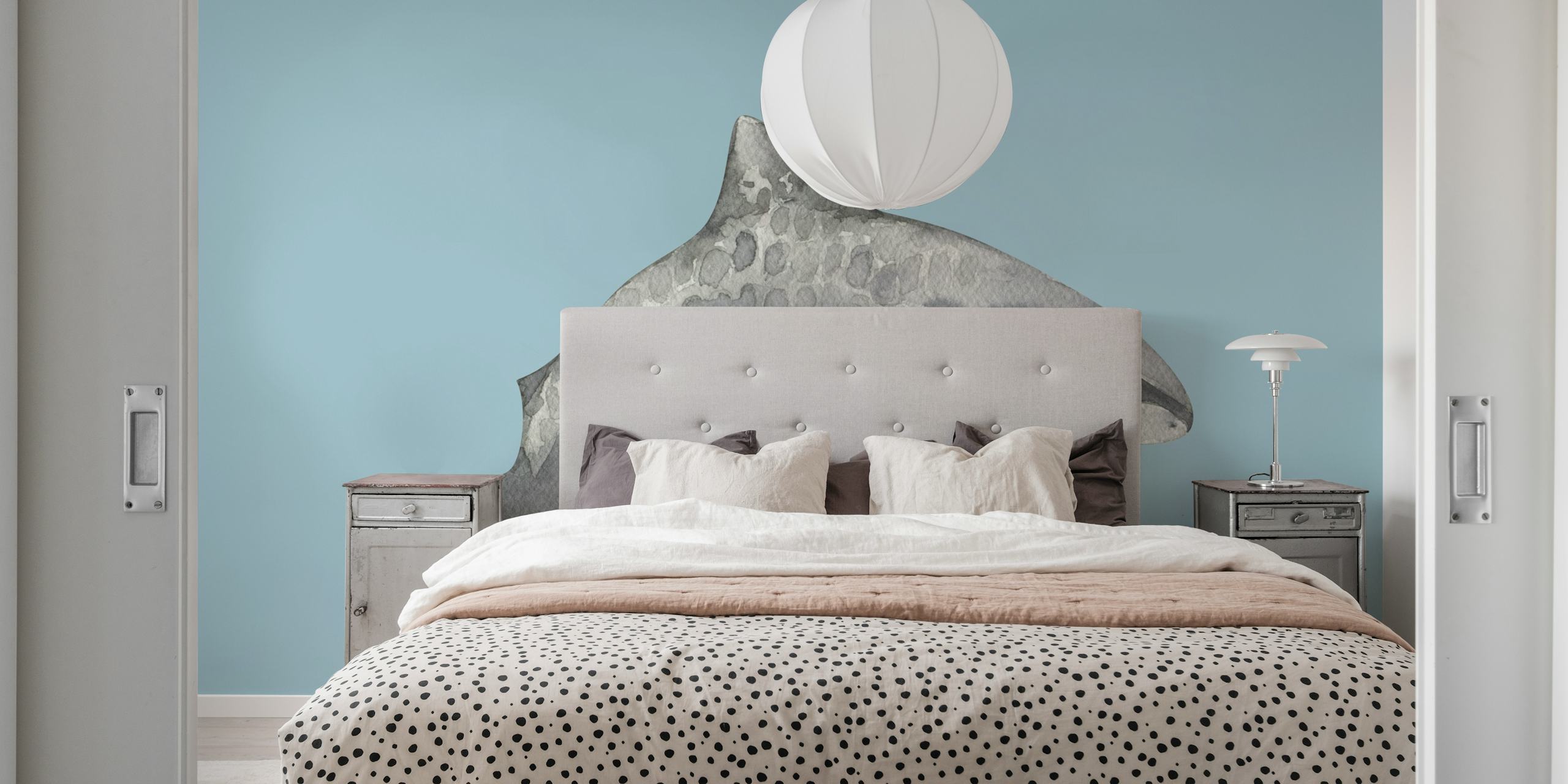 Tiger Shark wallpaper design in a room