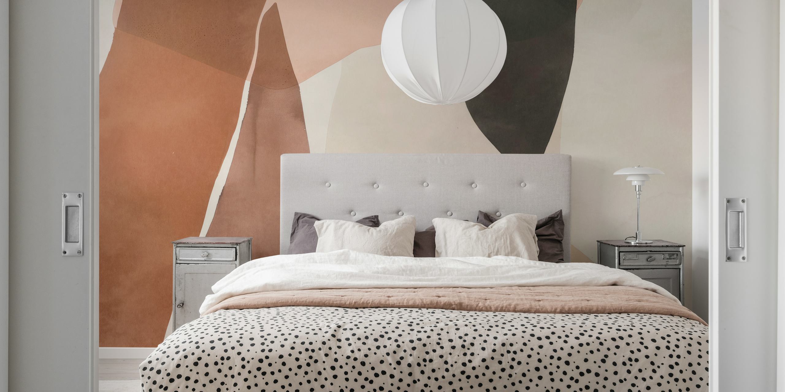 Ταπετσαρία Trendy Soft Color Palette σε ένα δωμάτιο