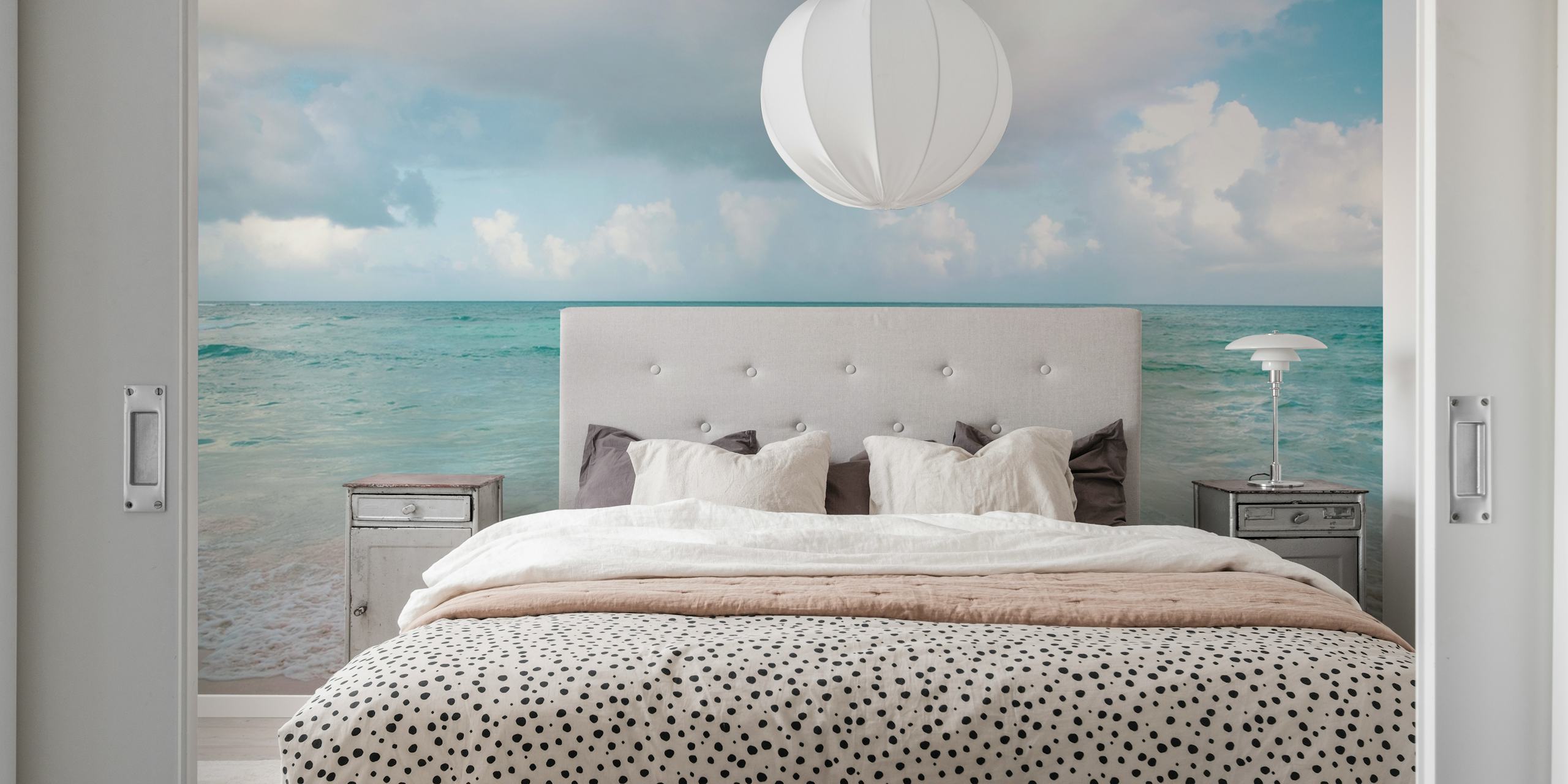 Papel de parede Caribbean Ocean em um quarto