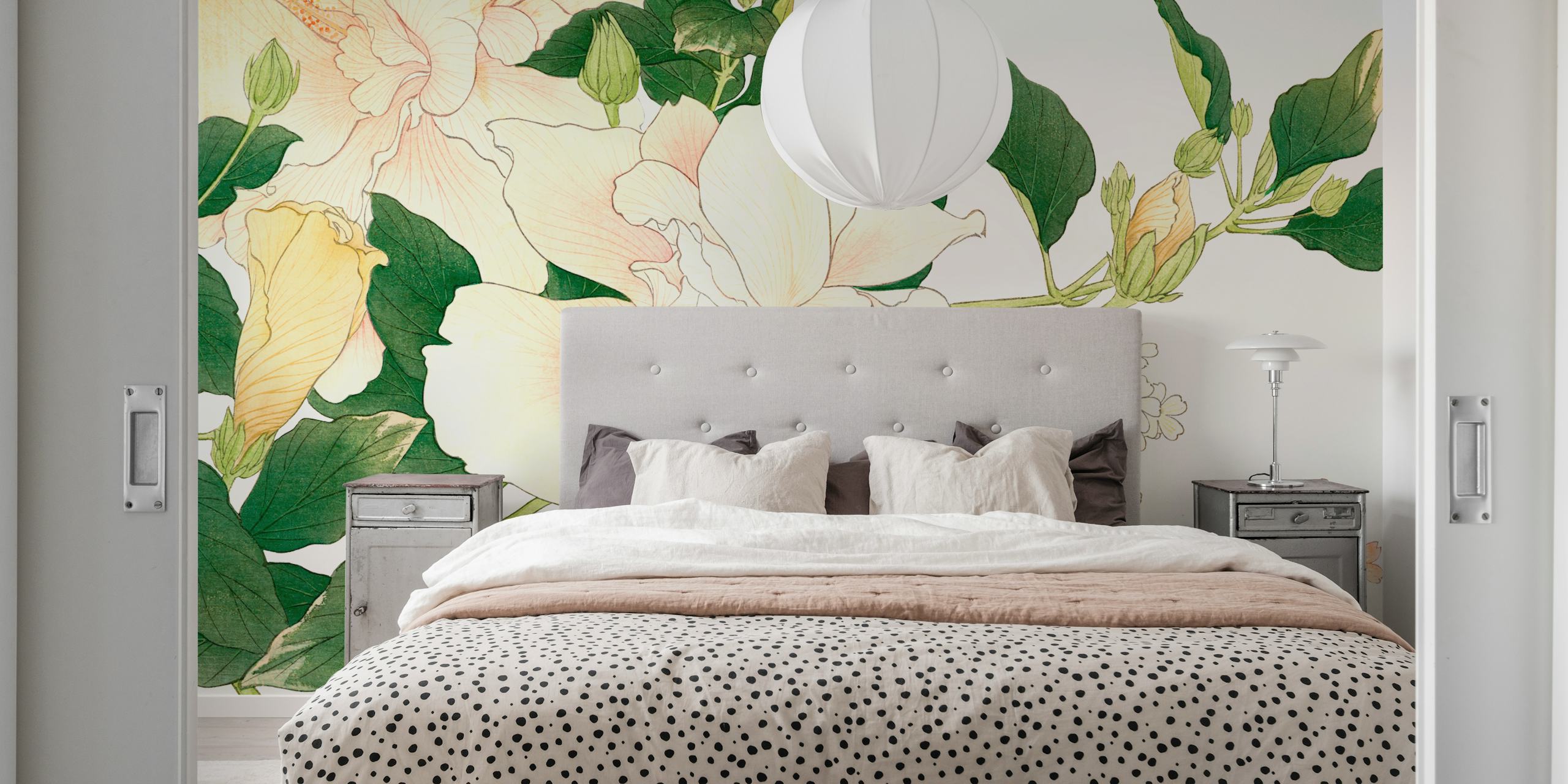 Beautiful floral vintage blossoms tapeta