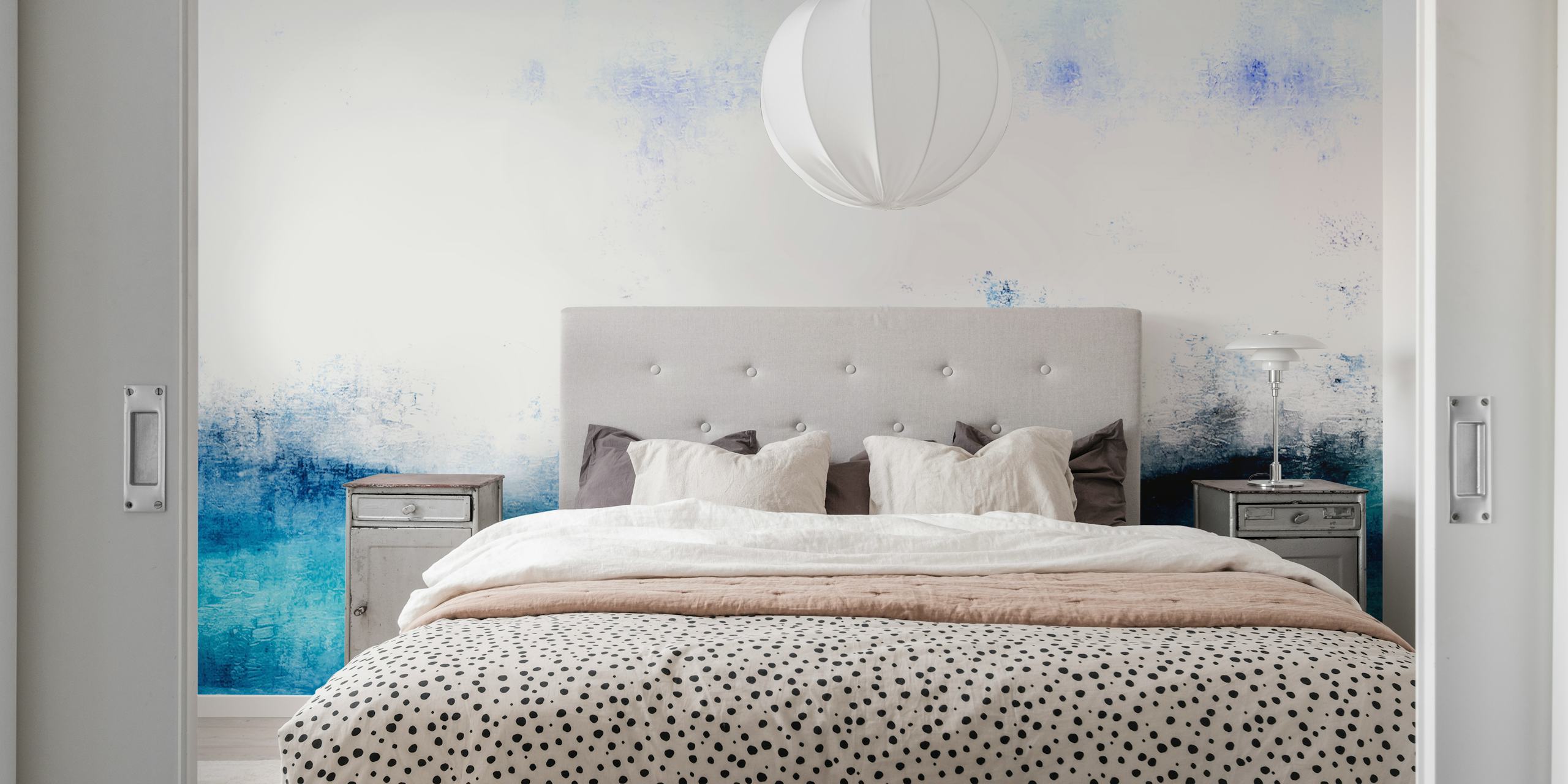 Abstract blue ocean wallpaper with soft gradients
