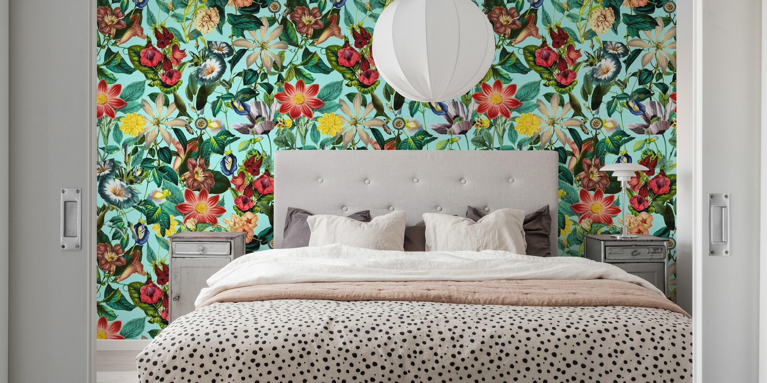 Summer Botanical Garden II wallpaper design