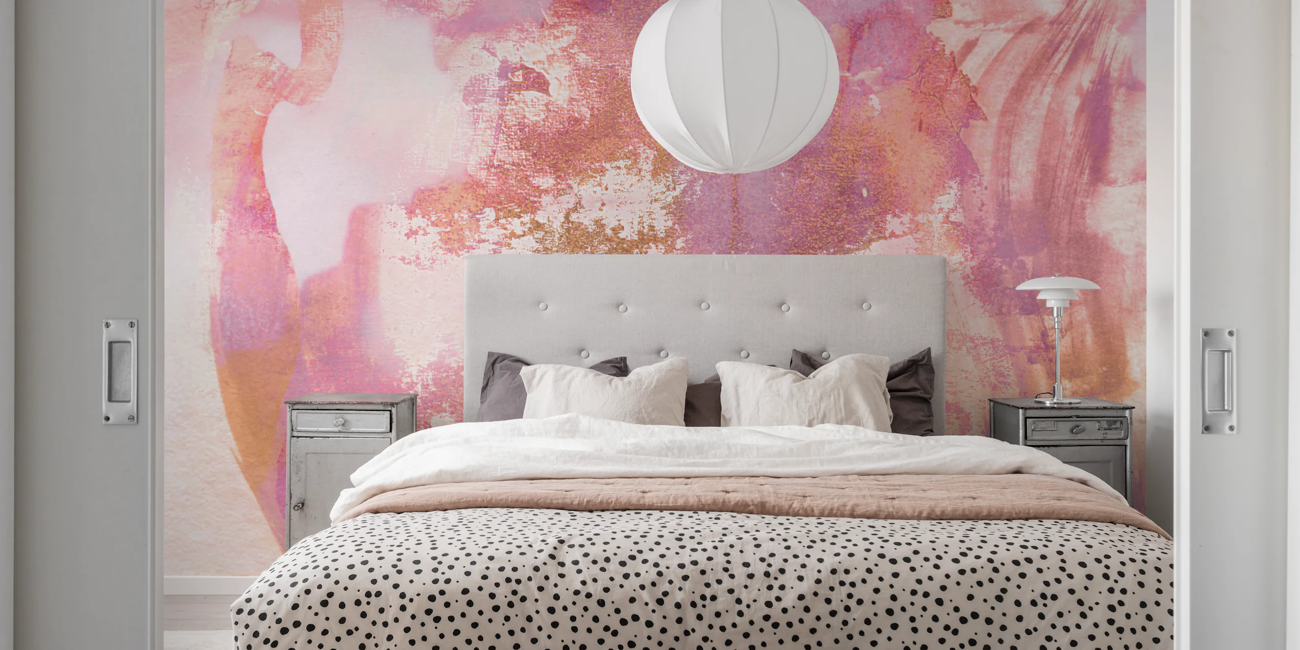 Pink Abstract Watercolor Wallpaper