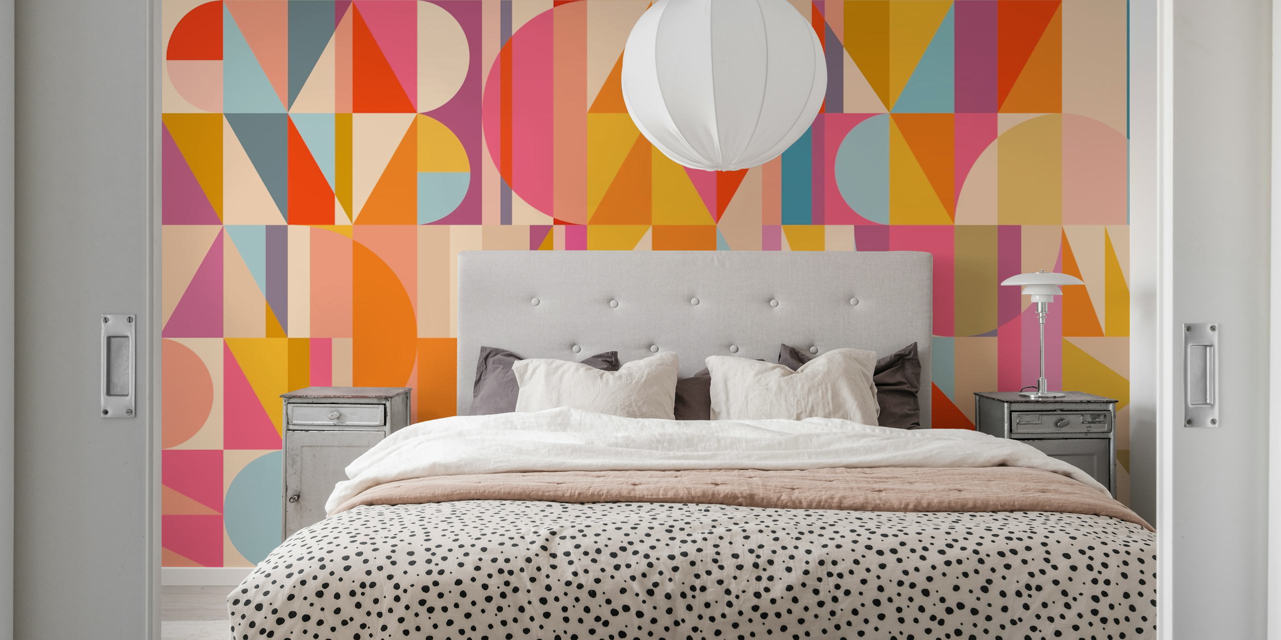 Geometric Construction 20 tapeta w pokoju