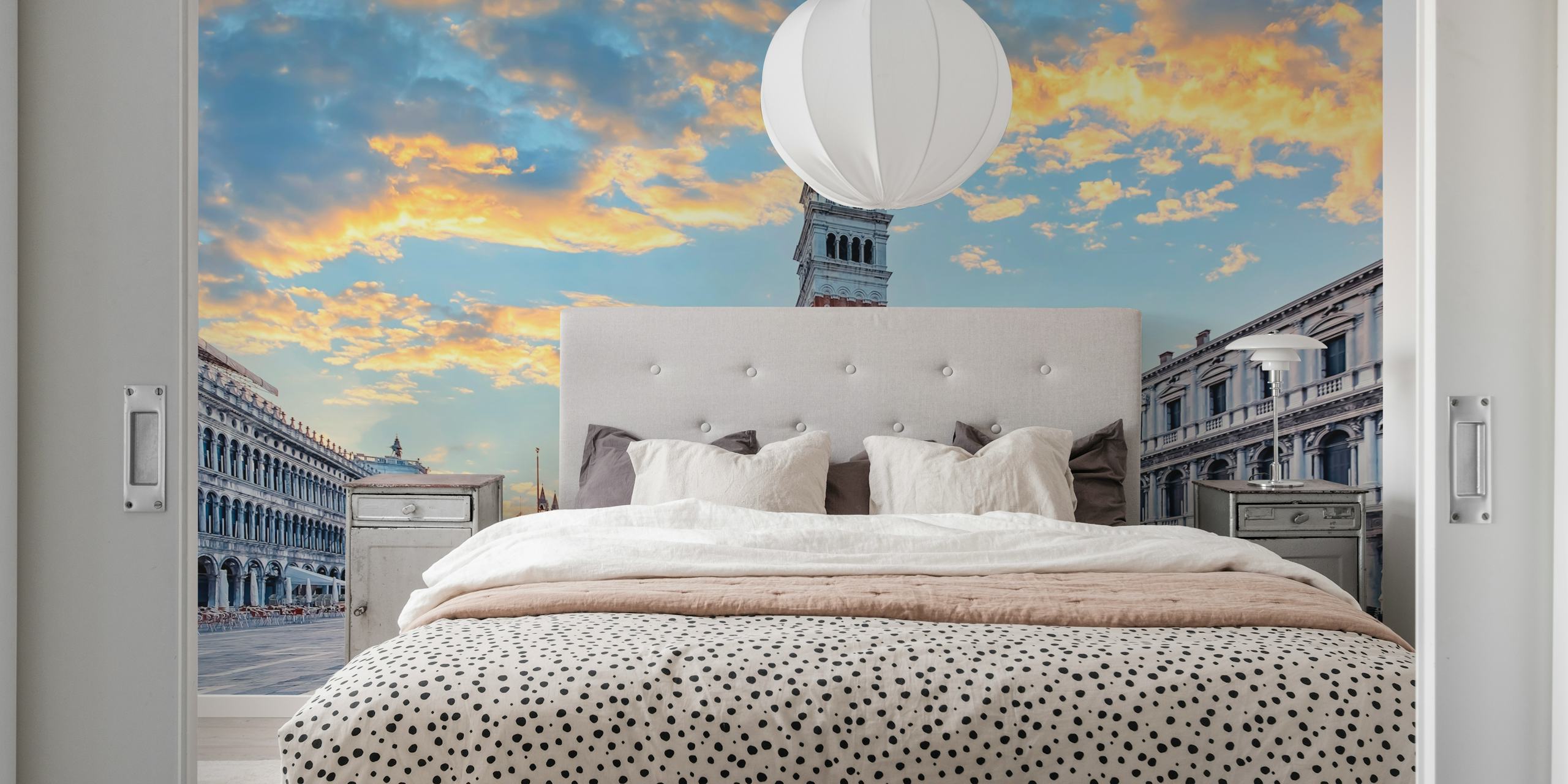 San Marco Square wallpaper in a stylish room