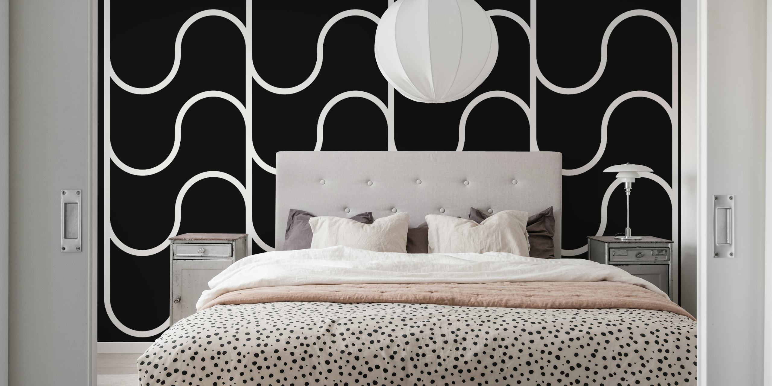 Monochrome Serenade tapeta u sobi