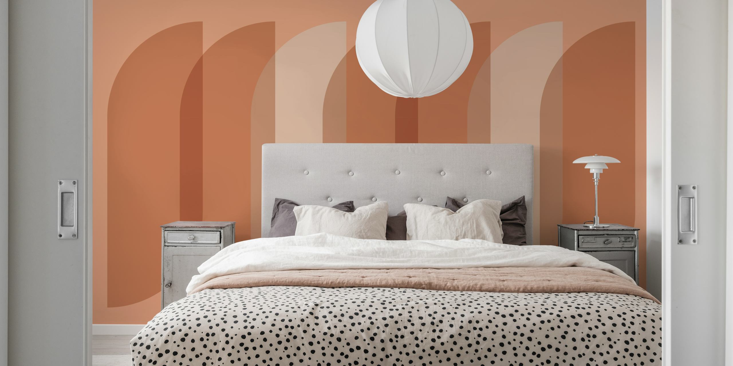 Contemporary Terra Arches tapet i et rum