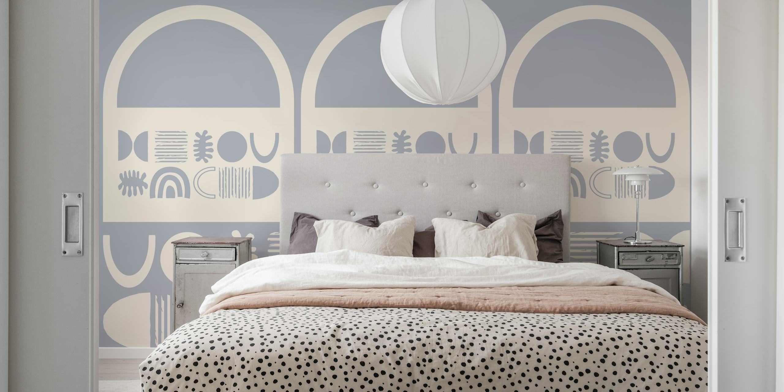 Boho Chic Arches tapet i et rom
