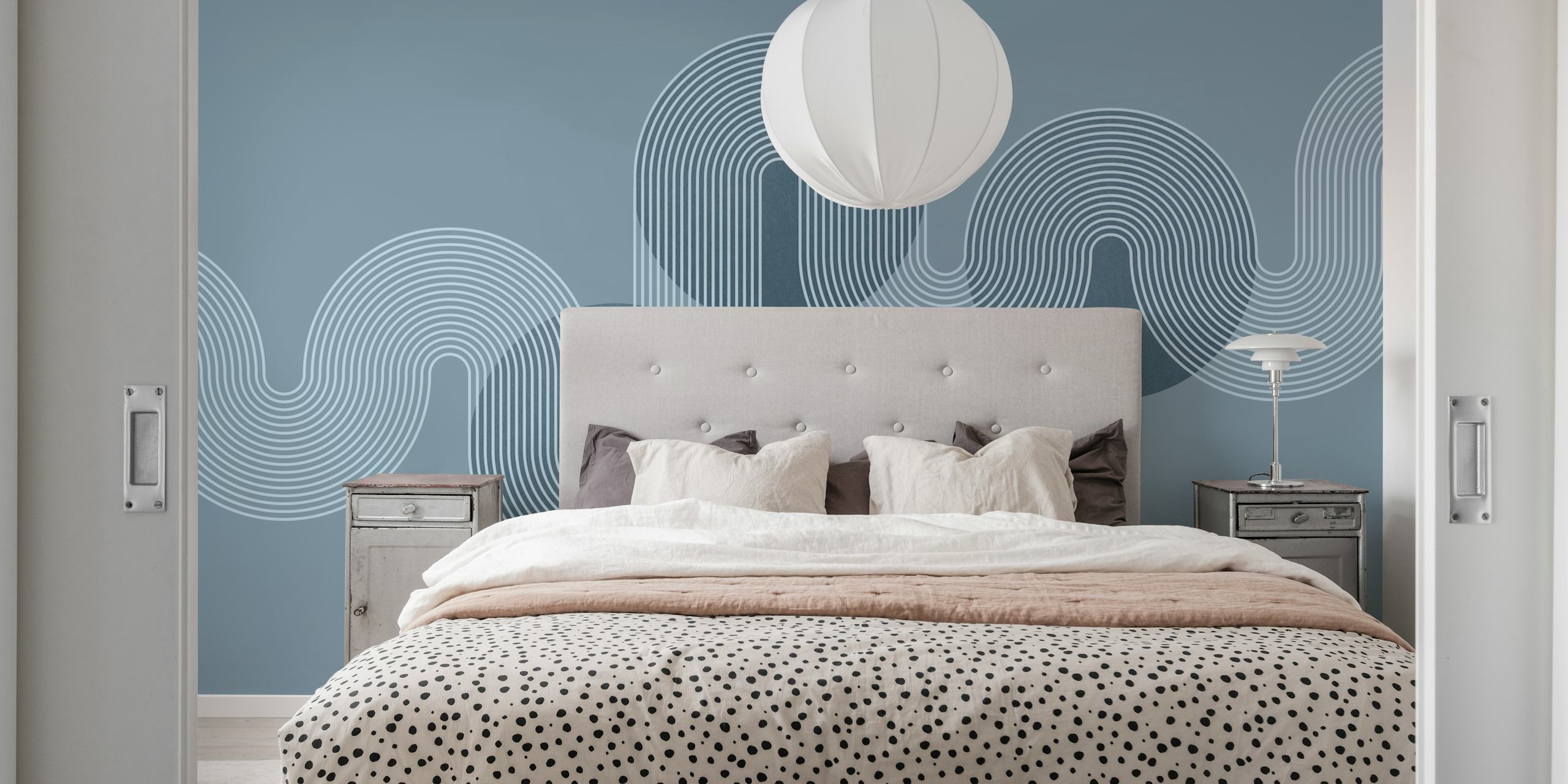 Curvy Line Chic tapet vist i et rum
