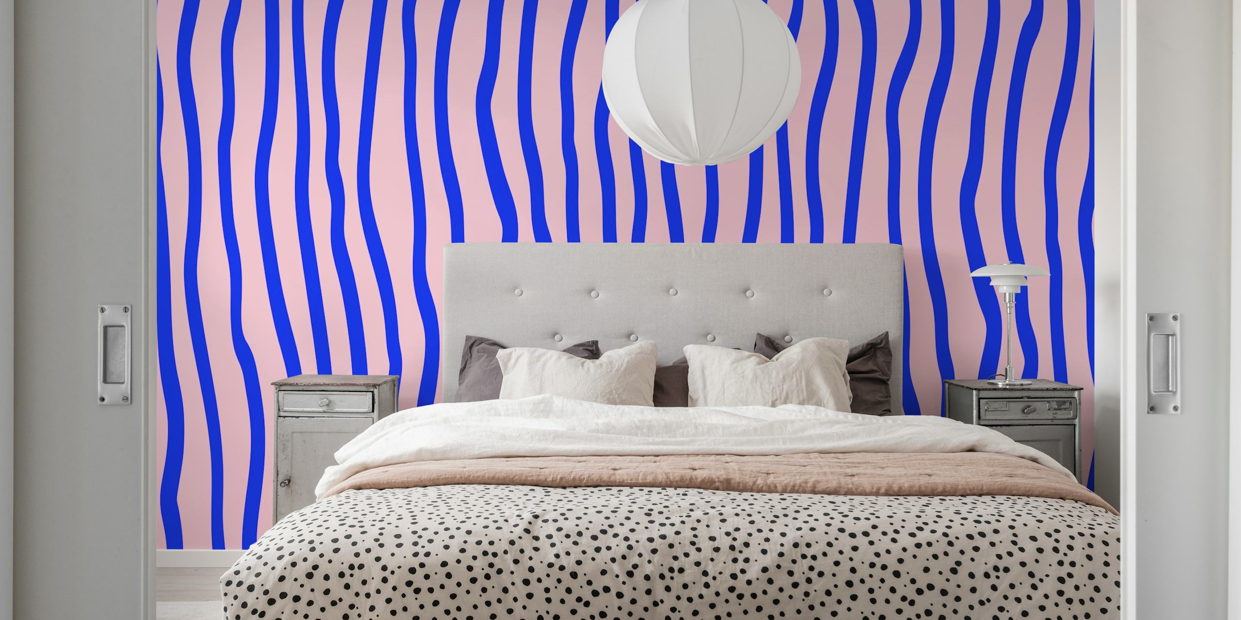 Vivid Stripes wallpaper in a room