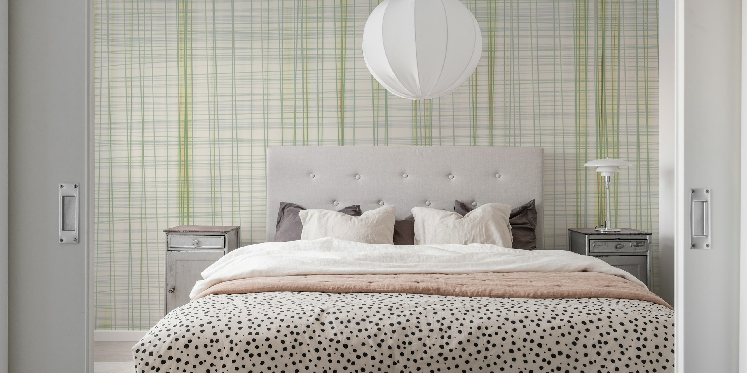 Modern Lines Chic wallpaper design in interior