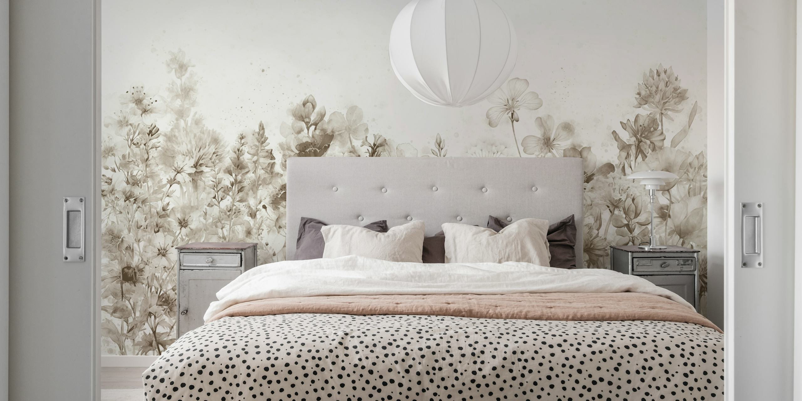 Ταπετσαρία Beautiful wildflowers meadow σε ένα δωμάτιο