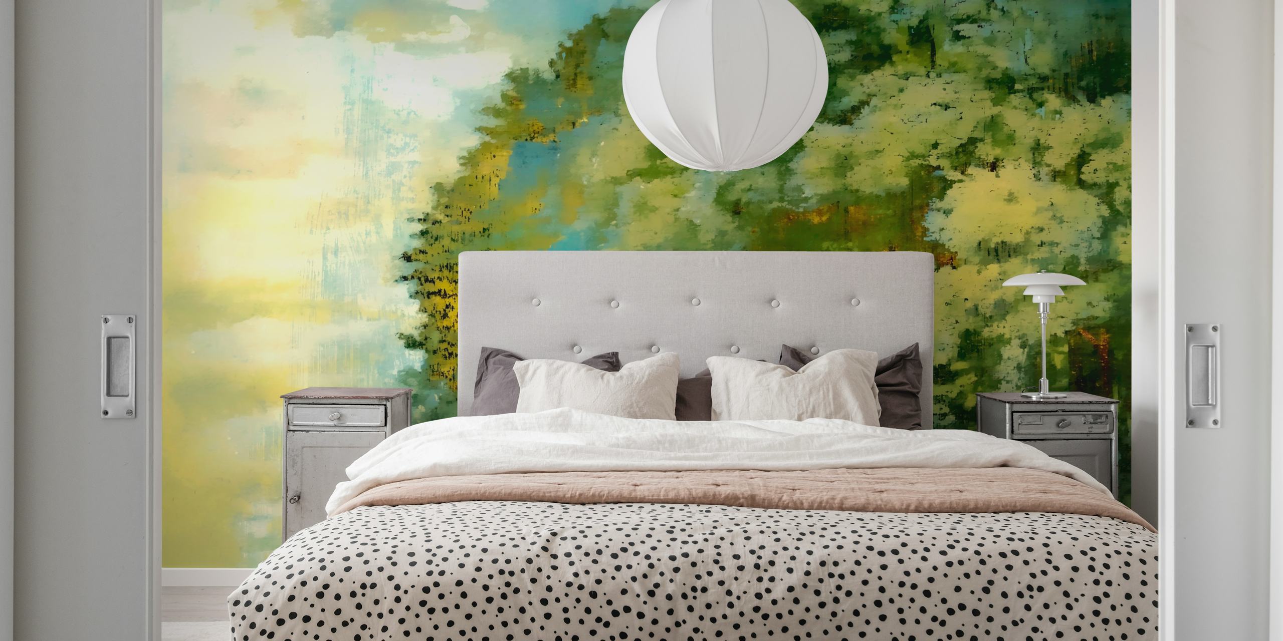 Forest Wabi Sabi tapet i ett rum