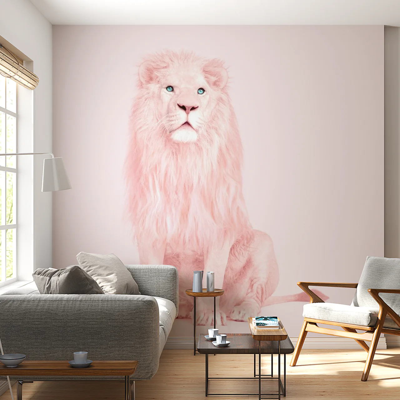 Pink Lion Wallpaper & Wall Murals: Decorate with Stunning Vibrant Lion