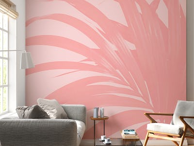Pink Palm Leaves