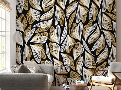 Luxury golden leaves