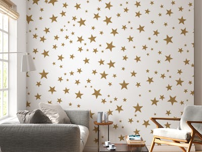 Gold yellow stars