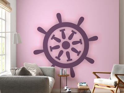 Pastel Pink Plum Rudder