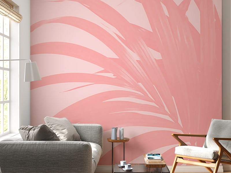 Pink Palm Leaves