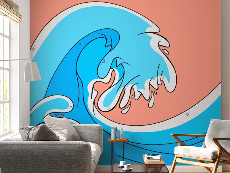 A splash of waves