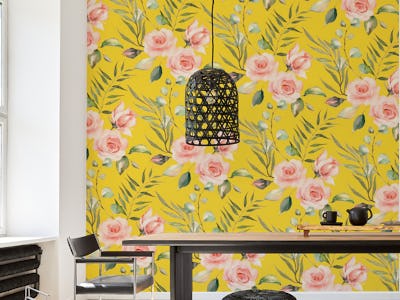 Roses on Yellow