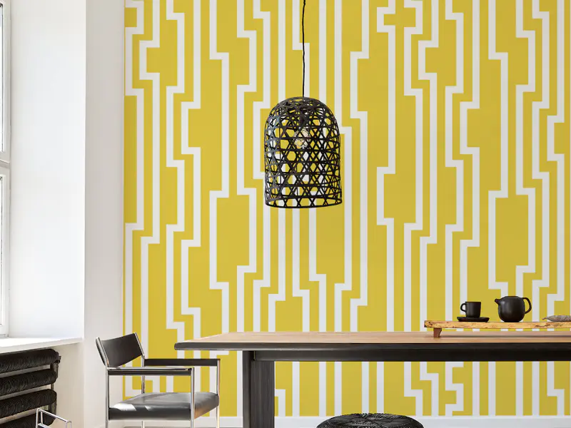White Mustard Stripes