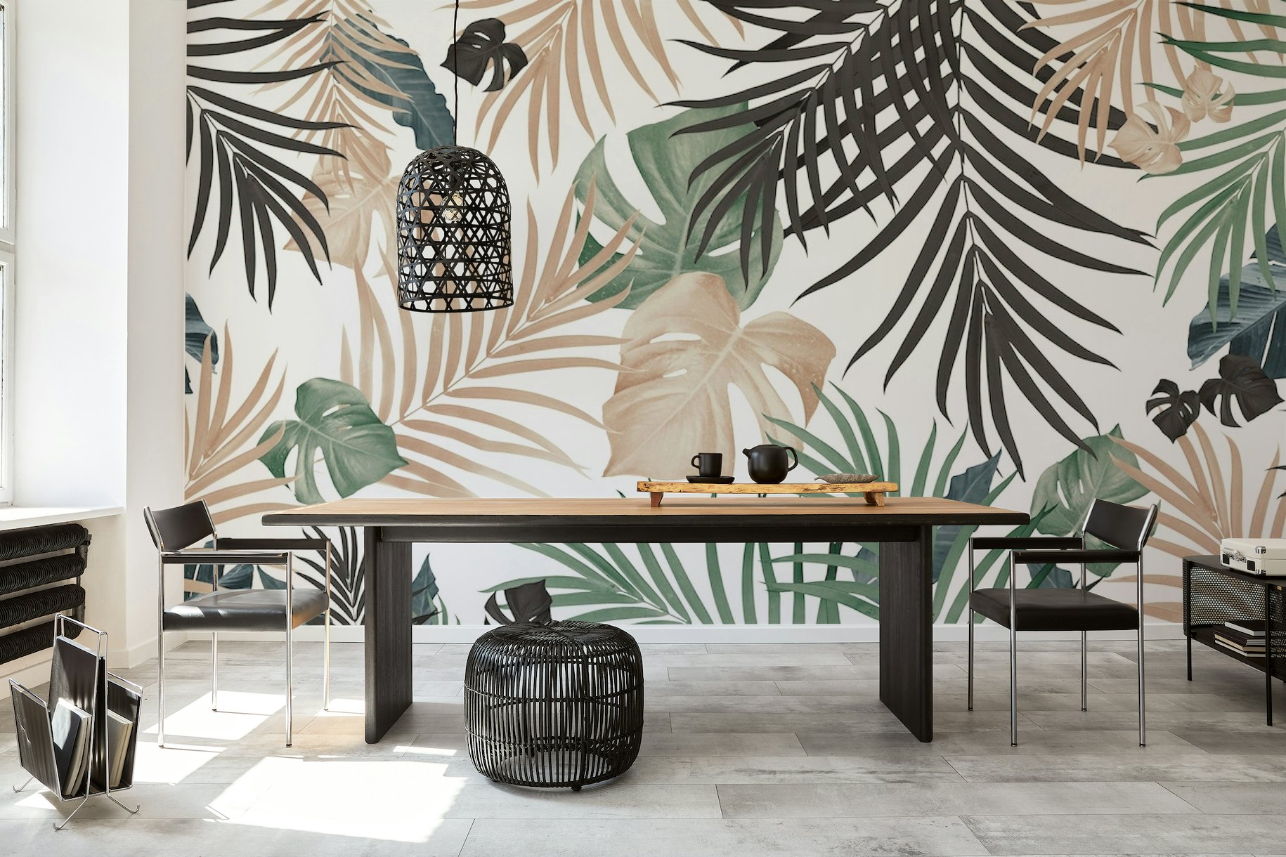 Tropical Jungle Leaves 13 w 1 wallpaper