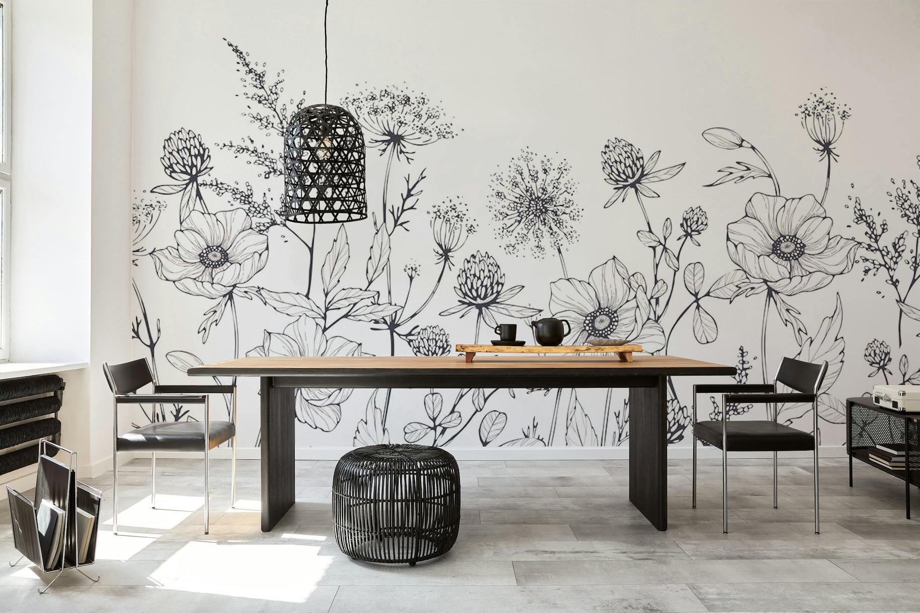 Luxury botanical wallpaper