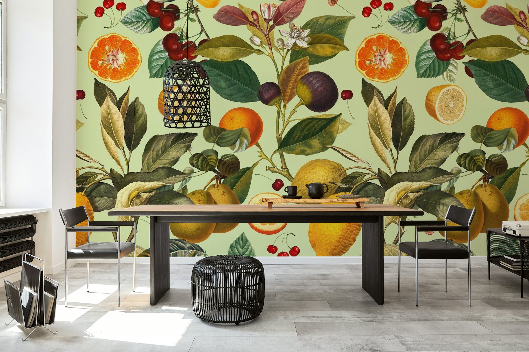 Vintage Fruit Pattern XIII wallpaper