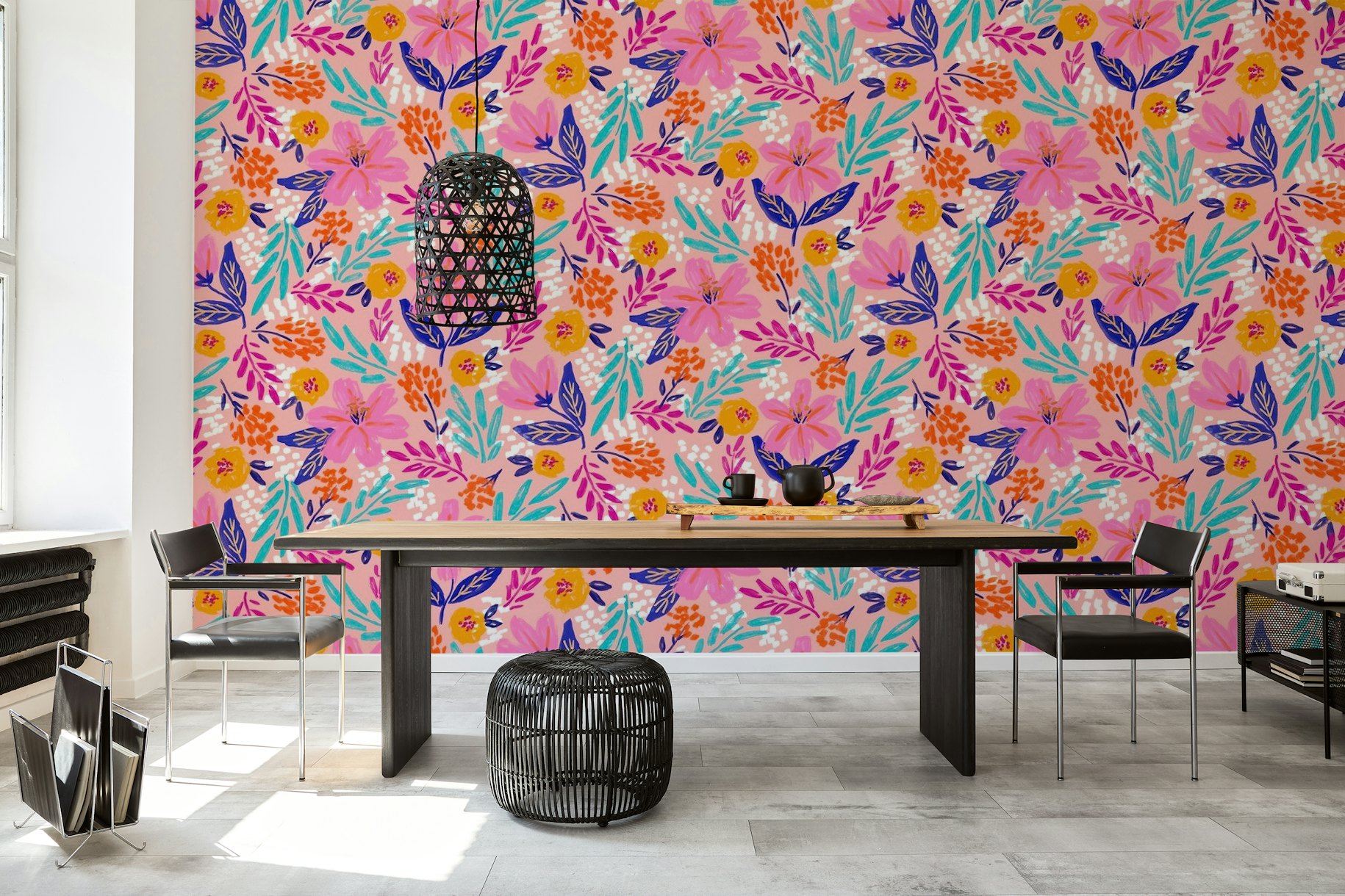 Tropical Blooms wallpaper