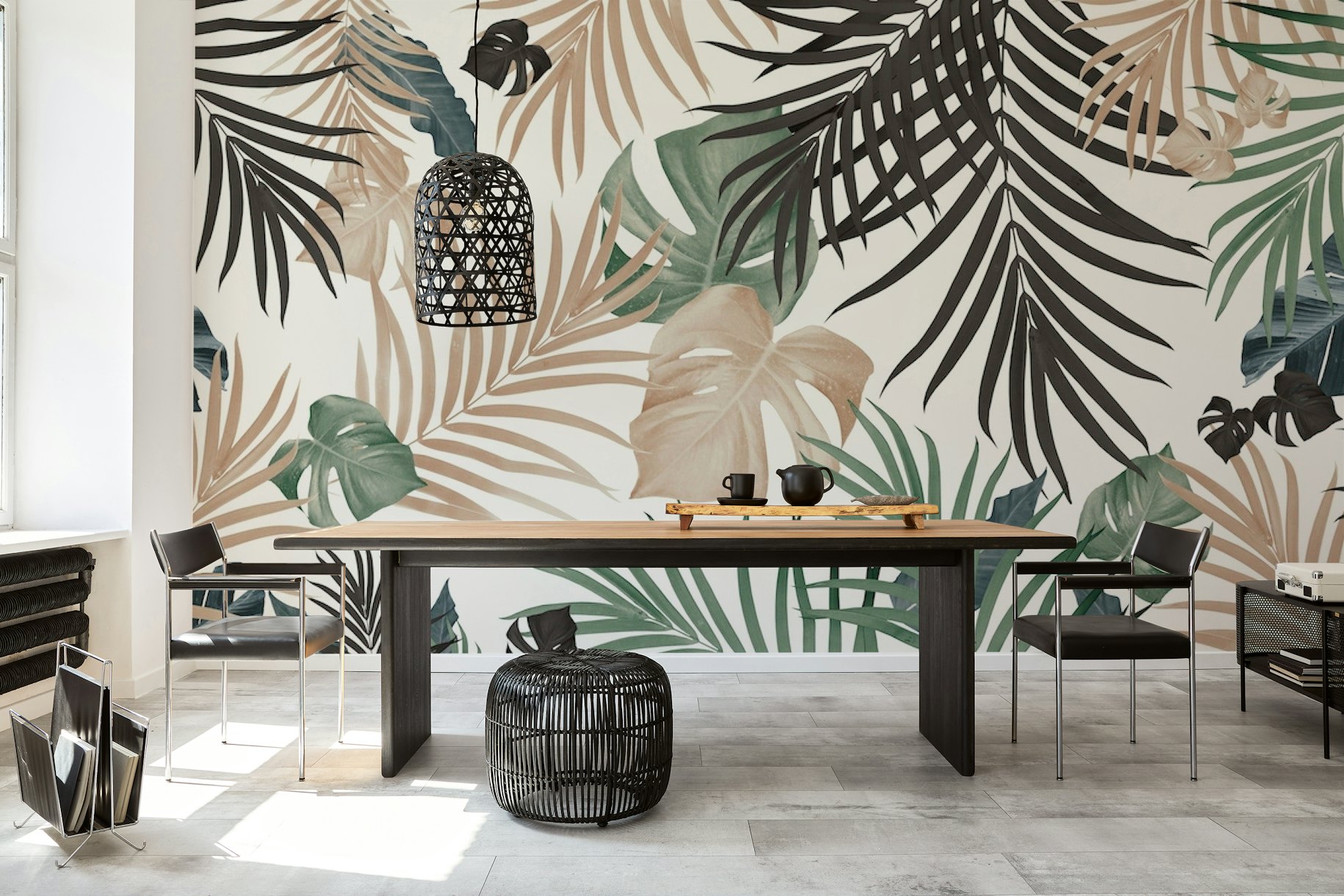 Tropical Jungle Leaves 13 w 1 wallpaper
