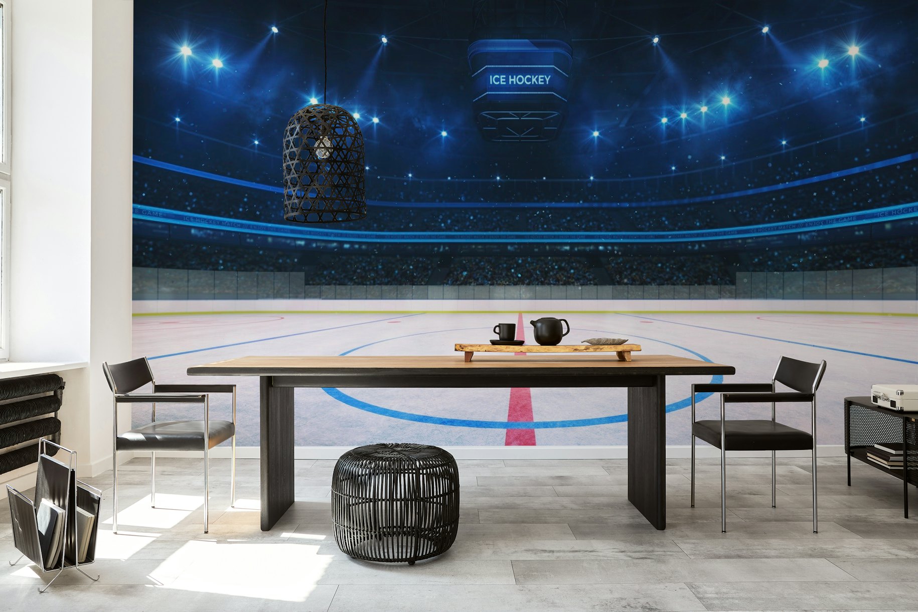 Ice hockey rink wallpaper