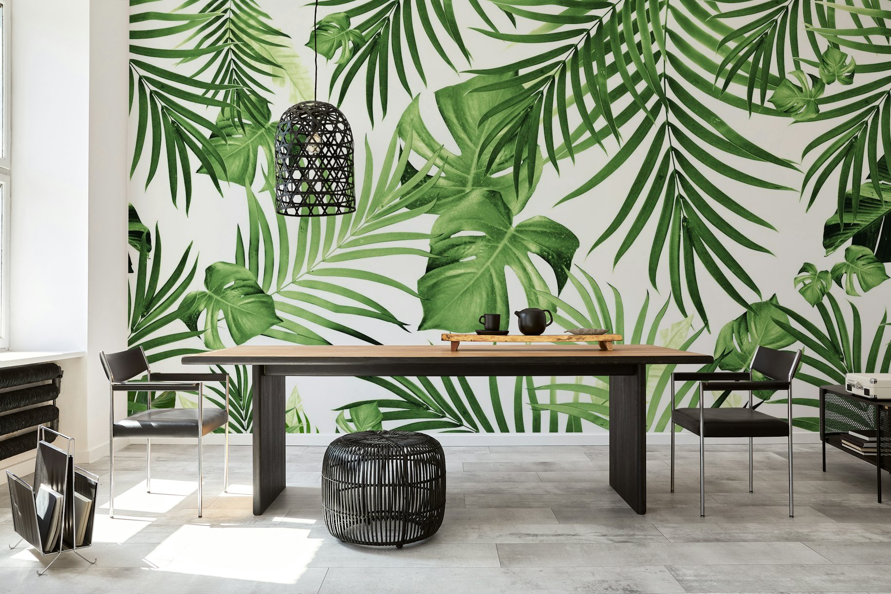 Tropical Jungle Leaves 12 w 1 wallpaper