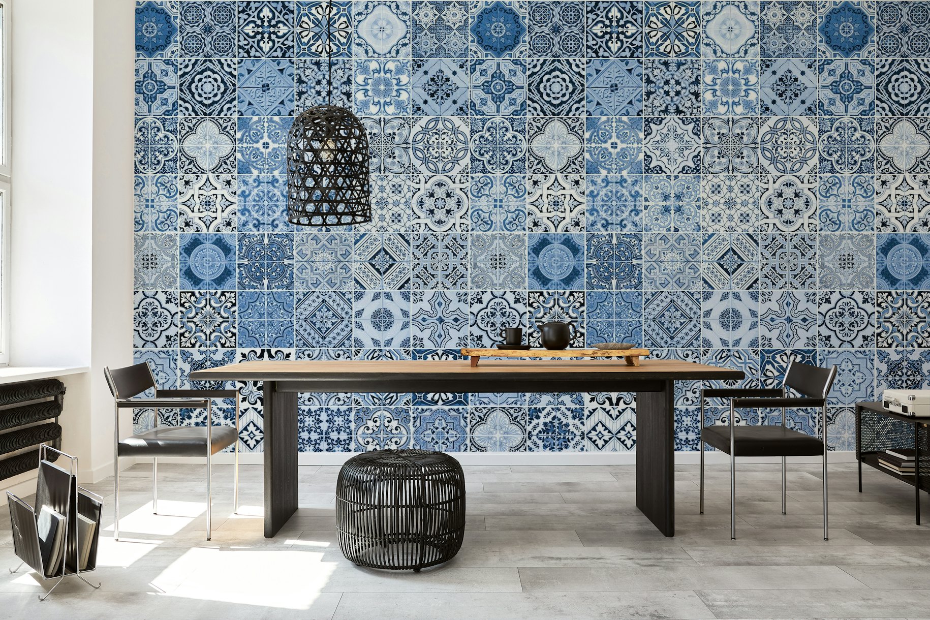 Blue Marrakech wallpaper