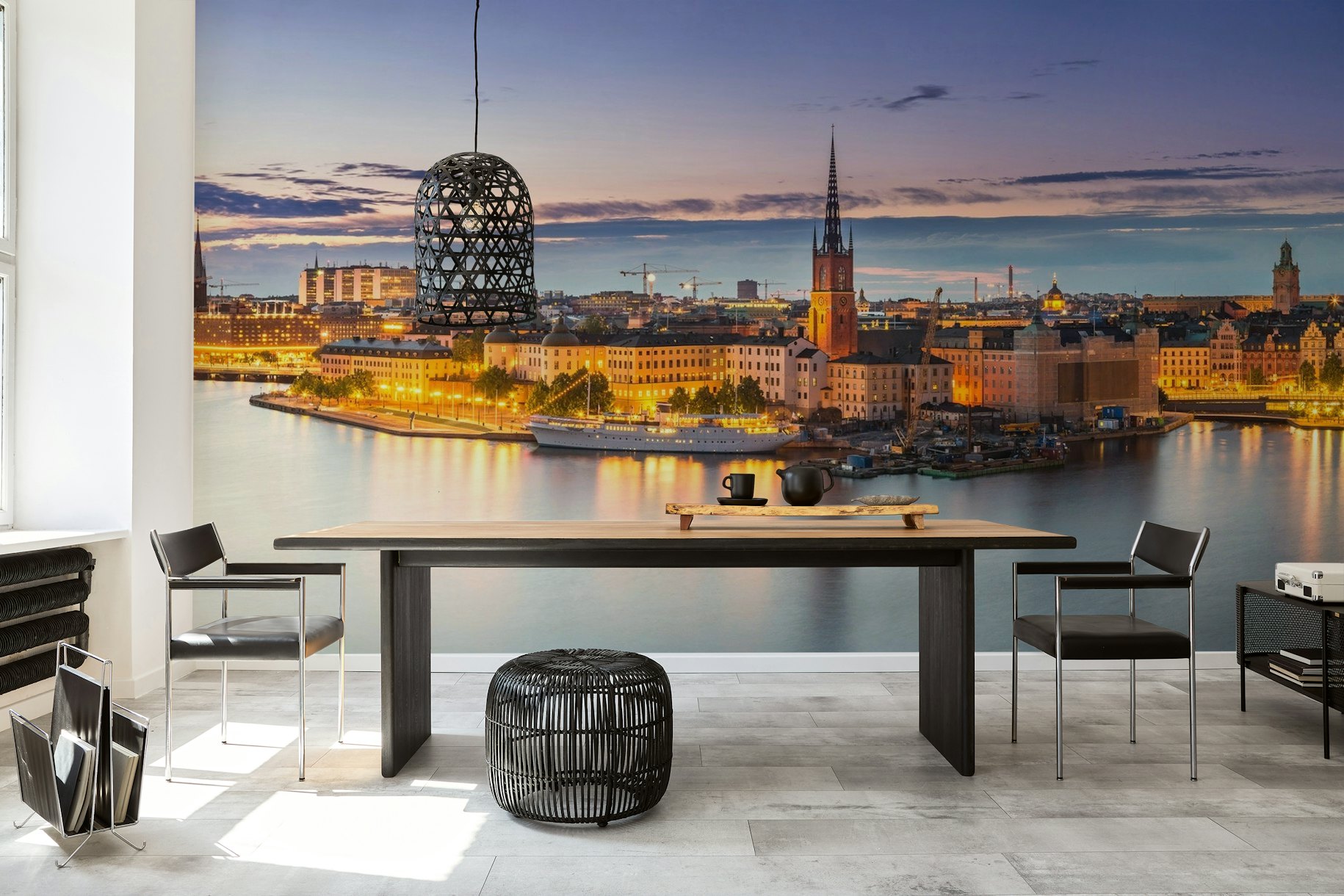 Stockholm panorama behang