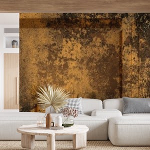 Concrete texture yellow brown