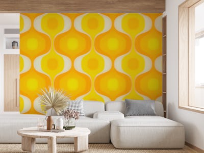 Sunny 70s Retro Vibes Geo