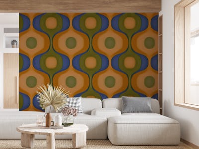 Abstract Retro Ripples