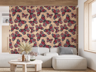 Peacock butterfly pattern