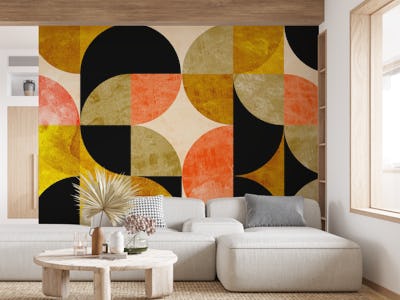 Mid Century Concrete Painting