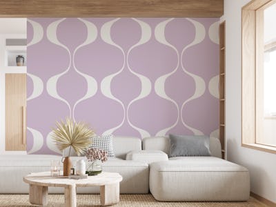 Soft Retro Geo Abstract Waves
