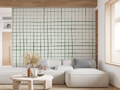 Stripes Grid Green