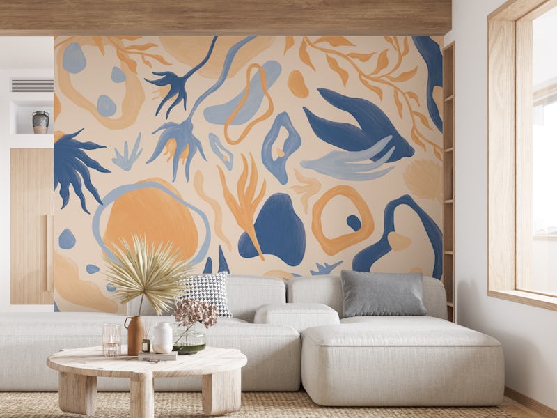 Blue Botanical Flow