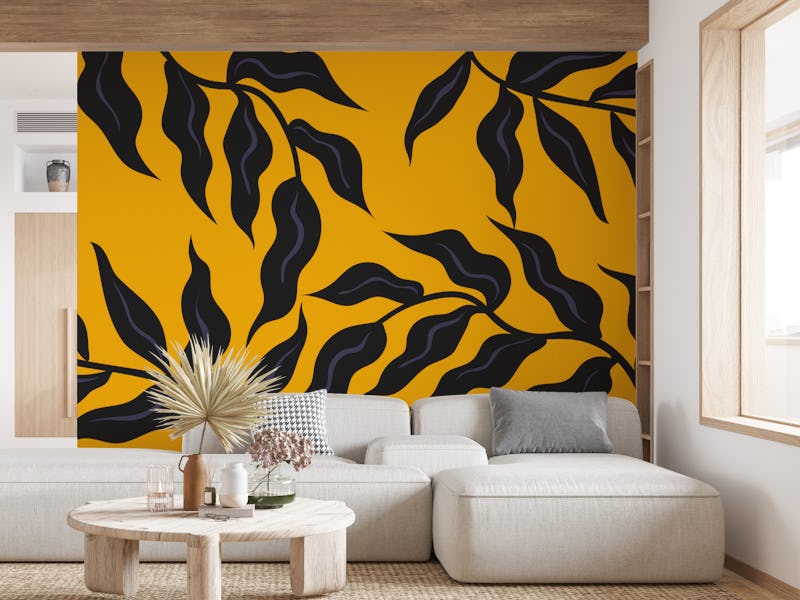 Black Retro Leaves