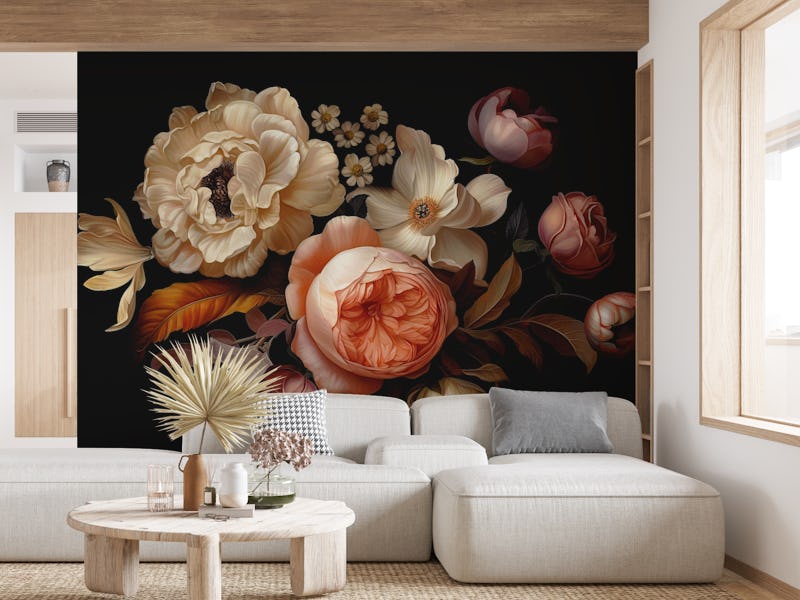 Dark Moody Opulent Baroque Flower Garden 1