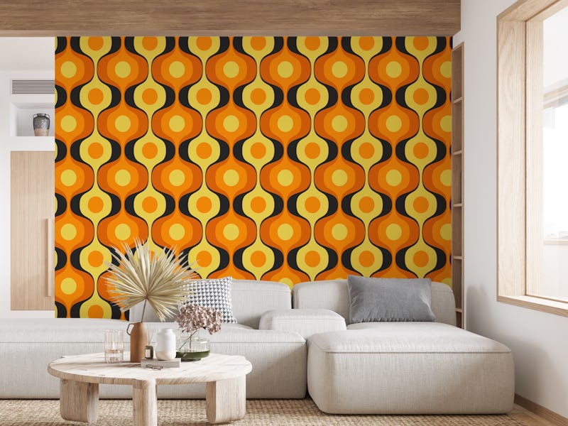 Bright Mid-Century Modern Curvy Rounds