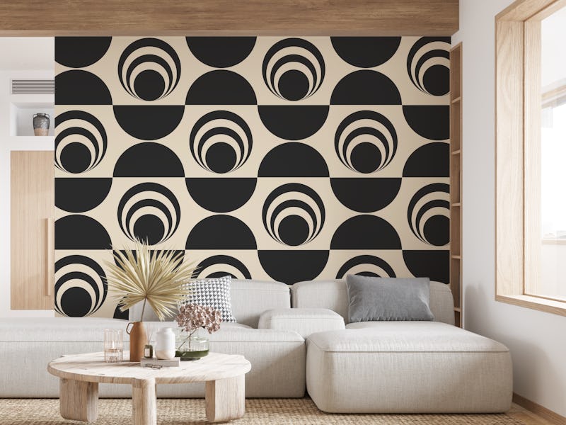 Retro Vintage Abstract Geometry Pattern