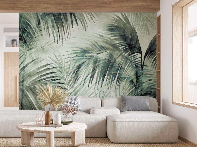 Tropical Retreat Palm Jungle Green
