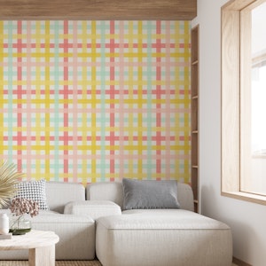 Summer gelato pastel gingham