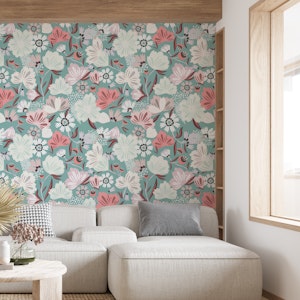 muted floral bloom